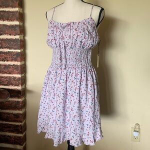 Liberty Love floral sundress with wide smocked waist sz medium NWT